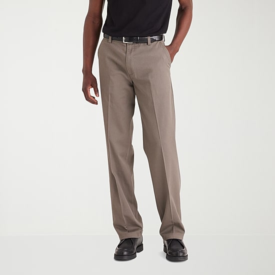 Dockers Easy Khaki With Stretch Mens Comfort Waistband Classic Fit Flat Front Pant