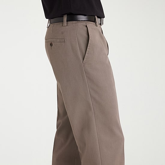 Dockers Easy Khaki With Stretch Mens Comfort Waistband Classic Fit Flat Front Pant