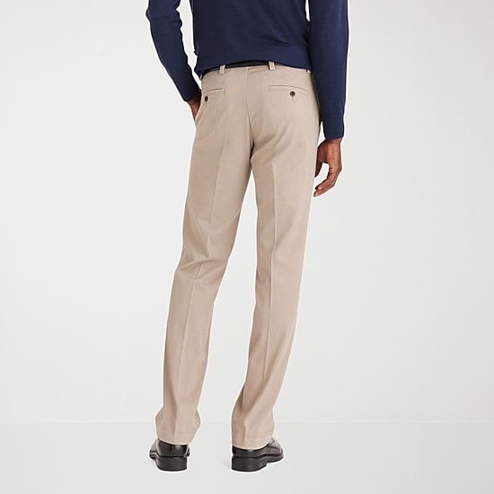 Dockers Easy Khaki With Stretch Mens Straight Fit Flat Front Pant