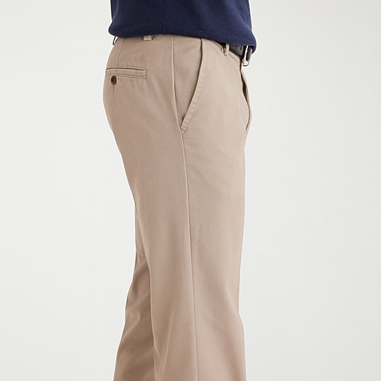 Dockers Easy Khaki With Stretch Mens Straight Fit Flat Front Pant