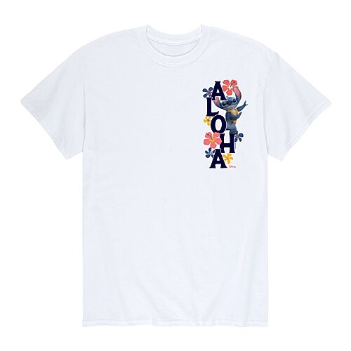 Mens Short Sleeve Stitch Graphic T-Shirt, Small, White