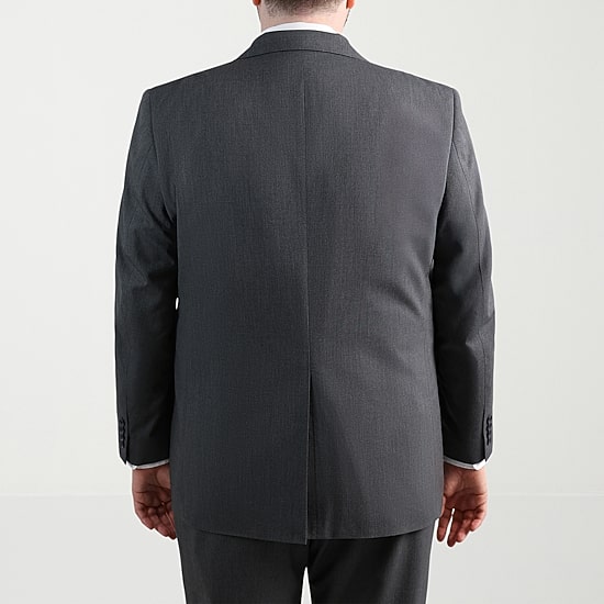 Haggar JMH Diamond Weave Mens Big and Tall Regular Fit Suit Jacket