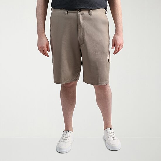 Haggar Mens 10 1/2" Big and Tall Cargo Short
