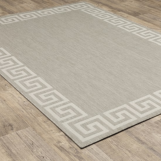 Covington Home Pamplona Greek Key Border Indoor Outdoor Rectangular Area Rug