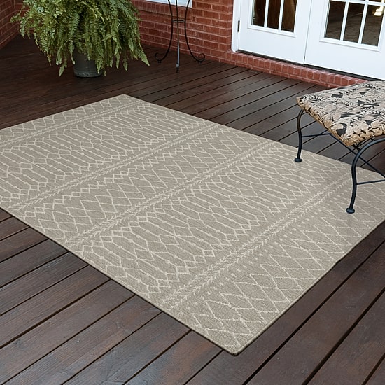 Covington Home Pamplona Tribal Lines Indoor Outdoor Rectangular Area Rug