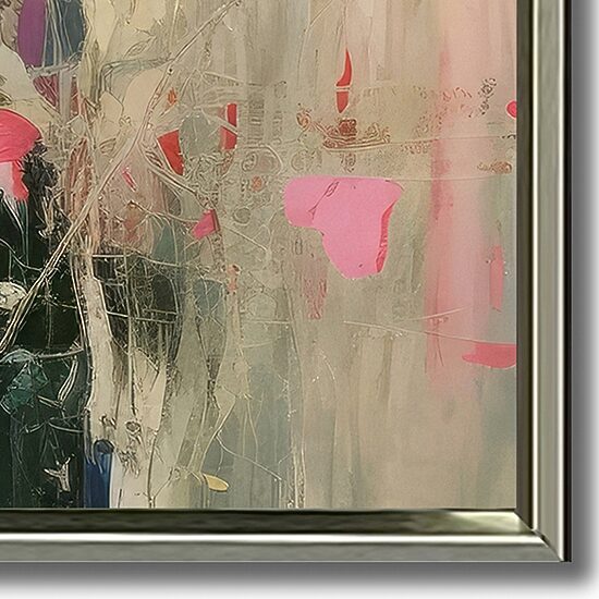 Streamline Art Blooms In The Meadow I Framed Canvas Art