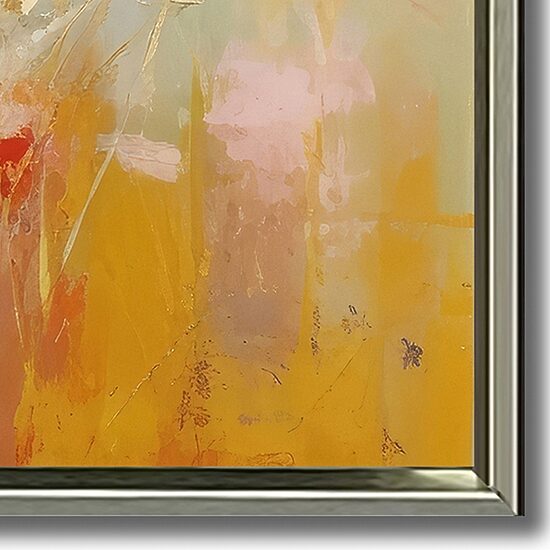 Streamline Art Blooms In The Meadow Ii Framed Canvas Art