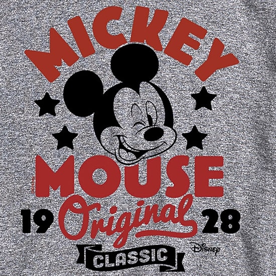 Mens Crew Neck Short Sleeve Regular Fit Mickey Mouse Big and Tall Graphic T-Shirt