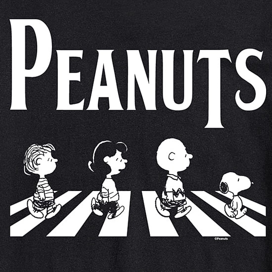 Mens Crew Neck Short Sleeve Regular Fit Peanuts Big and Tall Graphic T-Shirt