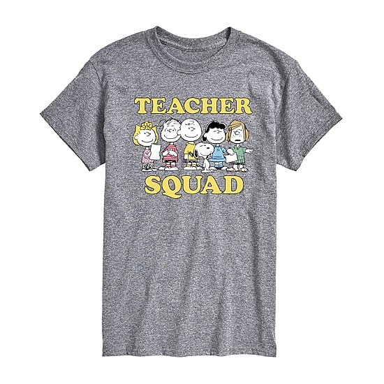 Mens Crew Neck Short Sleeve Regular Fit Peanuts Big and Tall Graphic T-Shirt