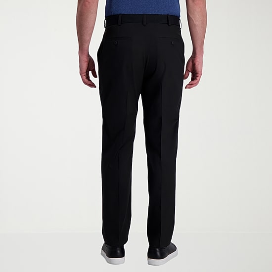 Haggar Cool Right Performance Flex Mens Classic Fit Flat Front Pant