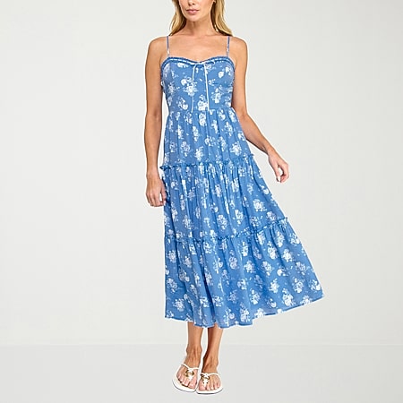trixxi juniors sleeveless floral fit + flare dress Trixxi Womens Juniors Square Neck Sleeveless Floral Fit + Flare Dress,  Color: White Pink Floral