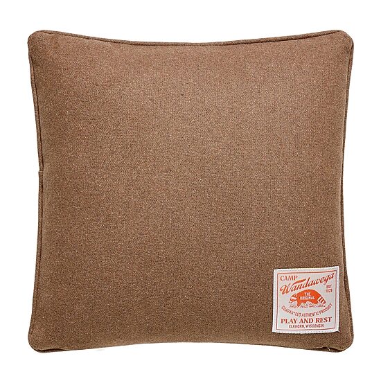 Makers Collective Camp Wandawega Hunting Dog Needlepoint Square Throw Pillow