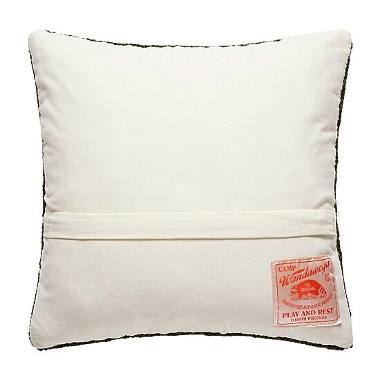 Makers Collective Camp Wandawega Wood Duck Hook Square Throw Pillow
