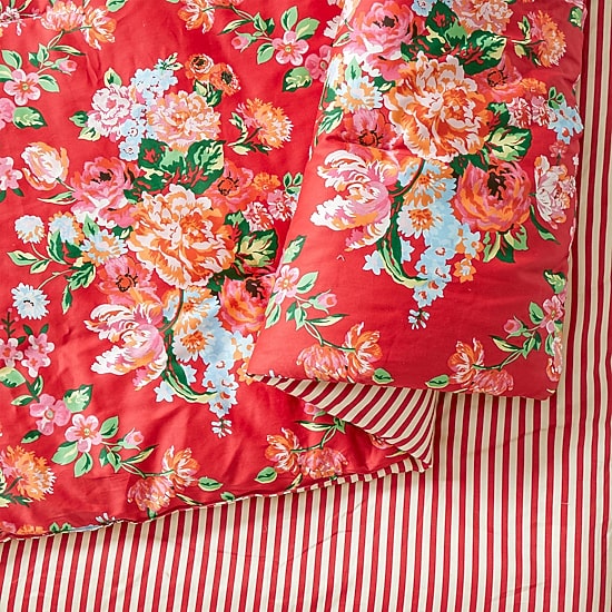 JUNK GYPSY Garden Society  Sateen Reversible Comforter Set