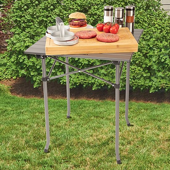 Cuisinart Outdoors Aluminum Folding Table Grill Set