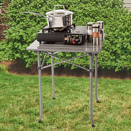 Cuisinart Outdoors Aluminum Folding Table Grill Set