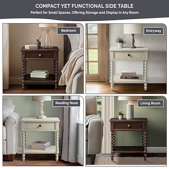 Madison Park Signature Beckett Bedroom Collection 1-Drawer Nightstand
