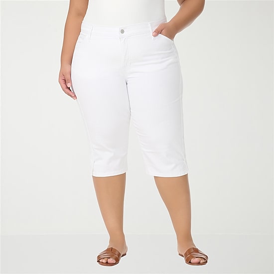 Gloria Vanderbilt Womens Plus Capri Jean