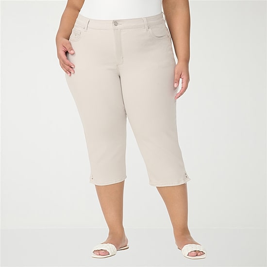 Gloria Vanderbilt Amanda Womens Plus Capri Jean