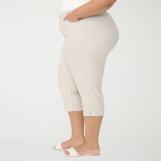 Gloria Vanderbilt Amanda Womens Plus Capri Jean