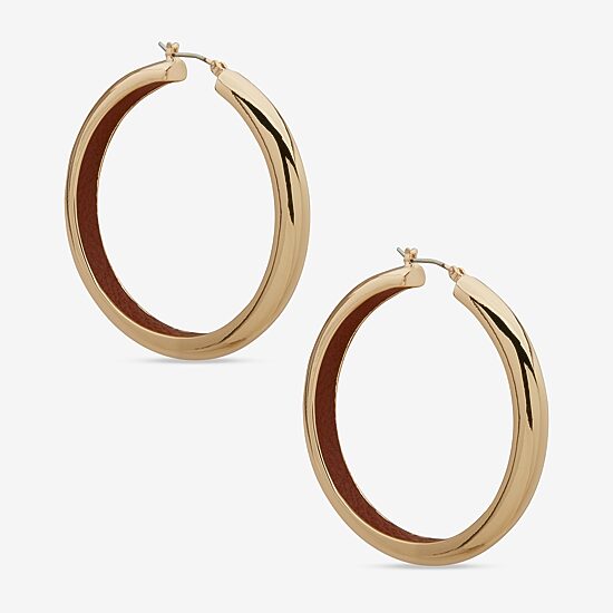 Worthington Womens 55.8mm Hoop Earrings