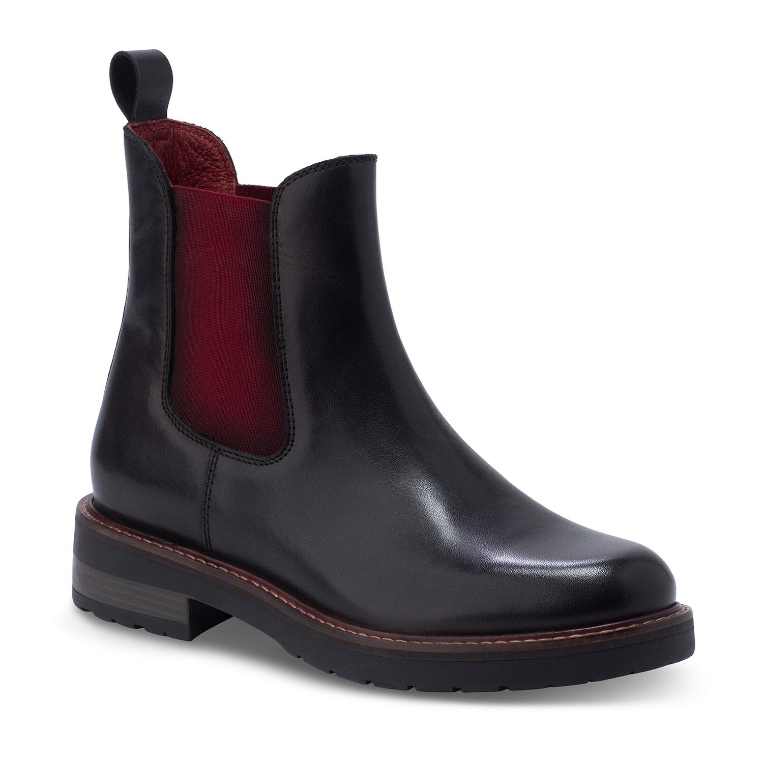 Eastland Womens Willa Block Heel Chelsea Boots