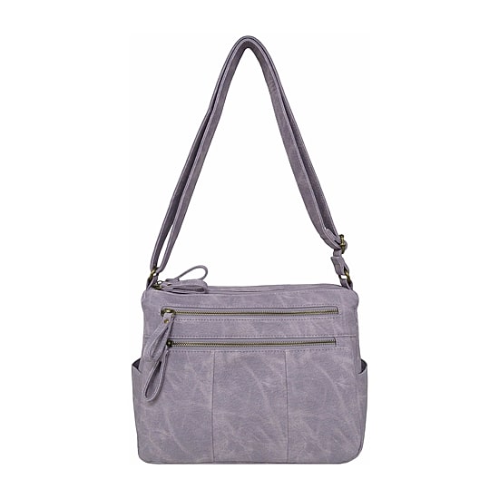 Bueno of California Antique Pebble Washed Medium Crossbody Bag
