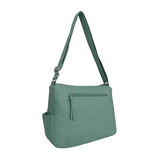 Bueno of California Double Zip Medium Crossbody Bag