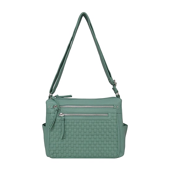 Bueno of California Double Zip Medium Crossbody Bag