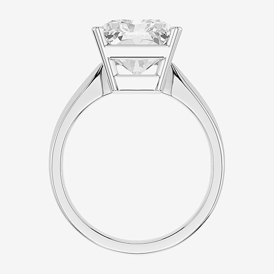 (F / Vs2) Womens 8 Ct.T.W. Lab Grown White Diamond 14K Gold Rectangular Solitaire Engagement Ring