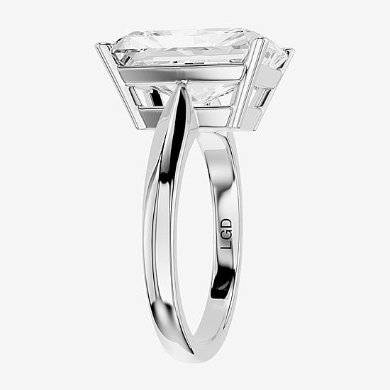 (F / Vs2) Womens 8 Ct.T.W. Lab Grown White Diamond 14K Gold Rectangular Solitaire Engagement Ring