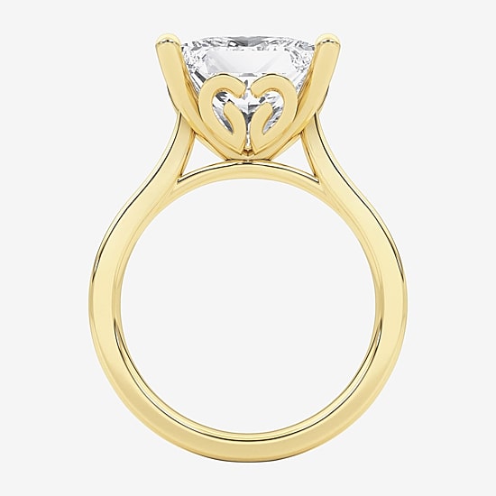 Grown Gorgeous (F / Vs2) Womens 5 5/8 Ct. T.W. Lab Grown White Diamond 14K Gold Solitaire Engagement Ring