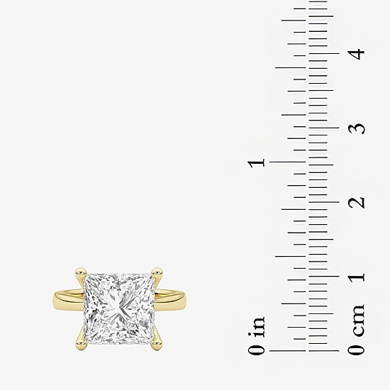 Grown Gorgeous (F / Vs2) Womens 5 5/8 Ct. T.W. Lab Grown White Diamond 14K Gold Solitaire Engagement Ring