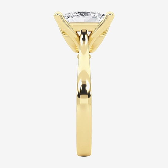 Grown Gorgeous (F / Vs2) Womens 5 5/8 Ct. T.W. Lab Grown White Diamond 14K Gold Solitaire Engagement Ring