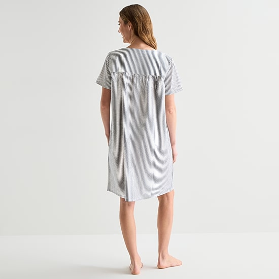 Adonna Womens Mid Length Short Sleeve Robe