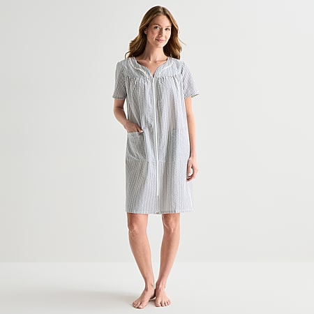 Adonna Womens Plus Waffle Short Sleeve Long Length Robe - JCPenney