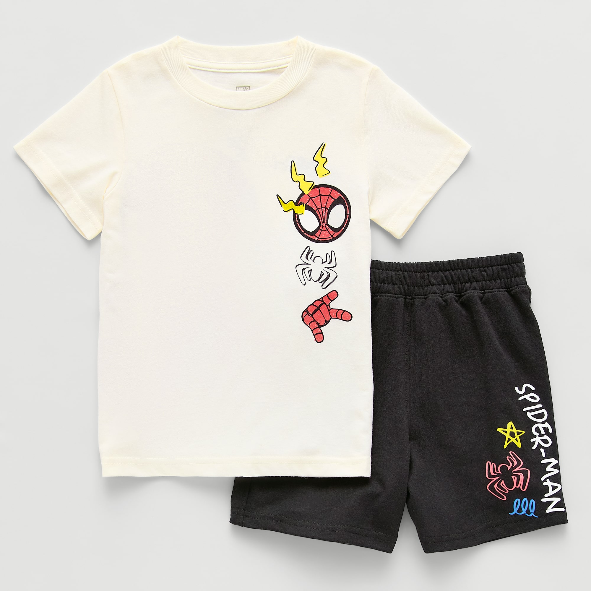 Disney Collection Little & Big Kid Boys Marvel Spiderman 2-pc. Short Set