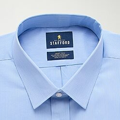 jcp stafford dress shirts Compare Coolmax Mens Regular Fit Stretch Fabric Wrinkle Free Long Sleeve Shirt cotton and features moisture Men's Stafford Stripe Dress Shirts