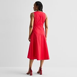 liz claiborne sleeveless a-line dress Liz Claiborne Sleeveless Floral A-Line Dress