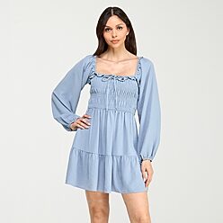 long sleeve casual dresses for juniors Juniors' Long Sleeve Dresses