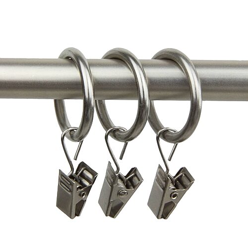 Rod Desyne Set of 10 1.375" Clip Rings, One Size, White