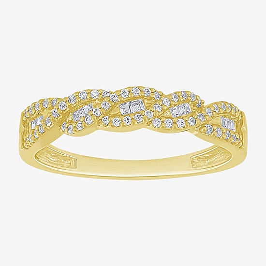 1/4 CT.T.W. Natural Diamond 10K Gold Anniversary Wedding Band