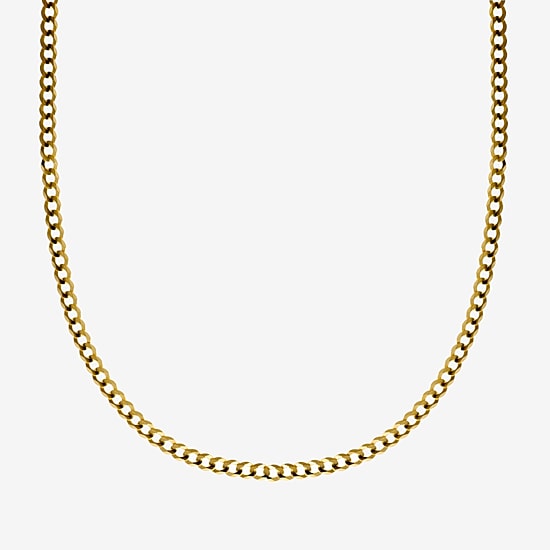 14K Yellow Gold 3.15 MM Curb Necklace