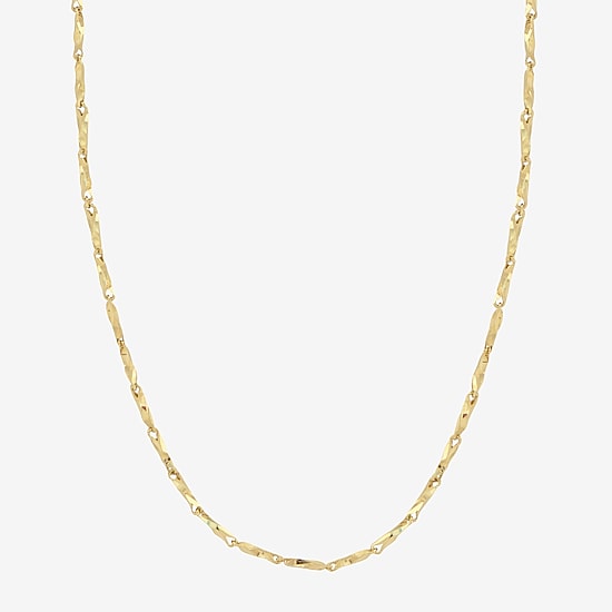 Womens 14K Gold 16 Inch Fashion Chain Necklace