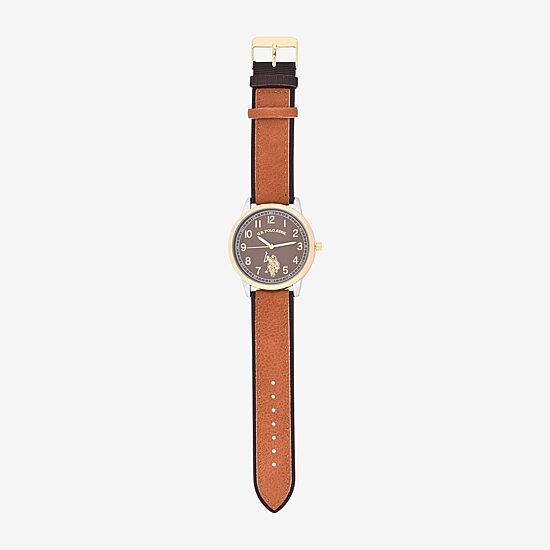 U.S. Polo Assn. Mens Brown Strap Watch Usc50596jc