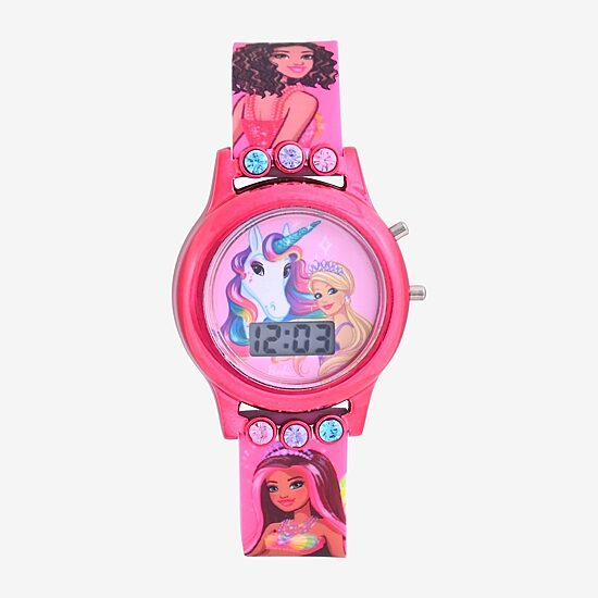 Barbie Girls Digital Multicolor Strap Watch Bdt4102jc - JCPenney