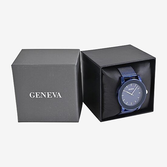 Geneva Mens Blue Bracelet Watch Mac8129jc