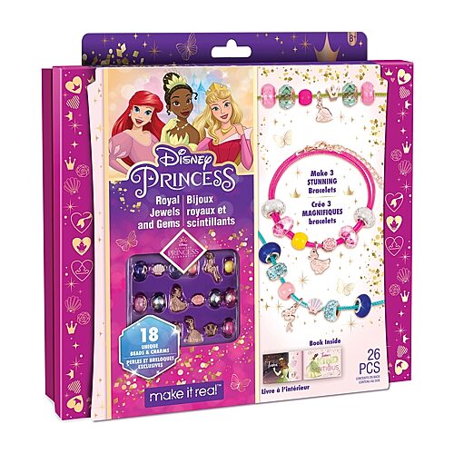 Disney Princess Royal Jewels & Gems Bracelets Kit, One Size, Multiple Colors