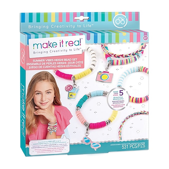 Make It Real Summer Vibes Heishi Bead Set Jewelry Kit
